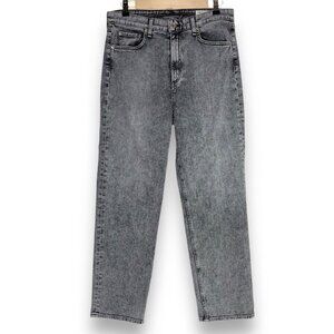 Rag & Bone Gray Straight Leg Acid Wash Jeans